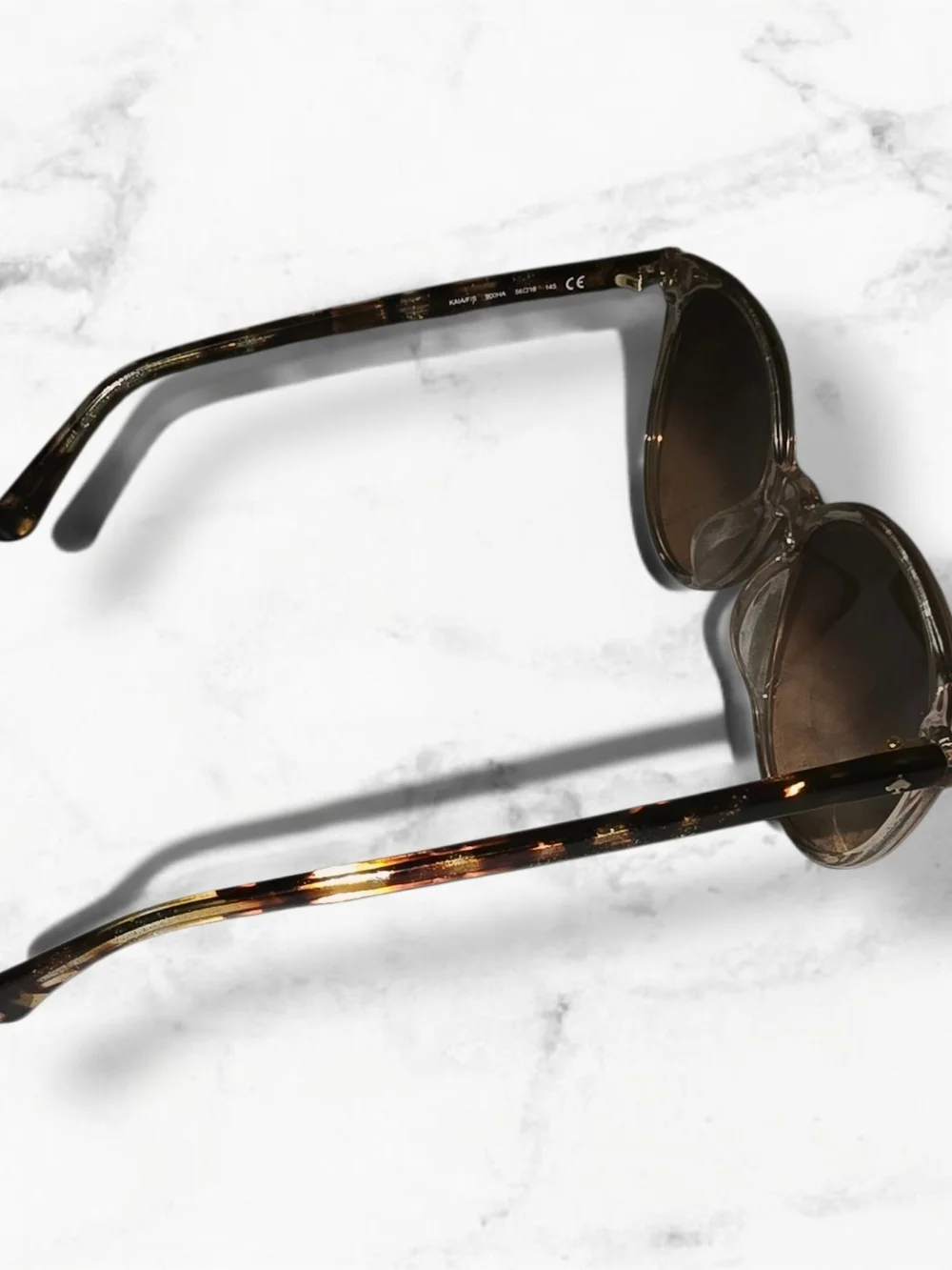 Kate Spade KAIA/F/S Translucent Beige & Tortoise Sunglasses with Case